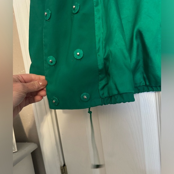 Nine West Crop Trench Kelly Green XL - Picture 6 of 6